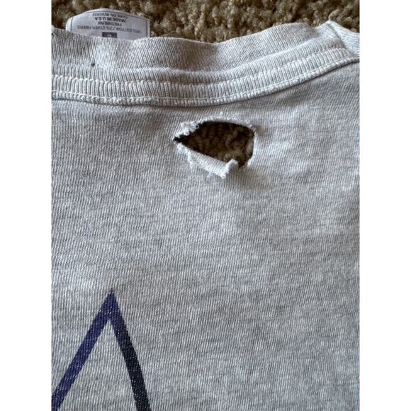 VTG Bermuda Triangle Arachnid USA Made Single Stitch Distressed L Gray Tech Tee - Picture 5 of 9